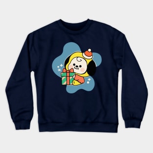 Festive Puppy Crewneck Sweatshirt